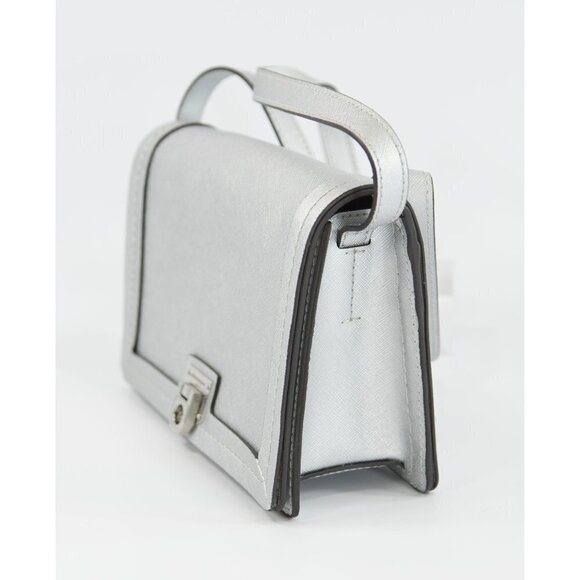 Rebecca Minkoff Silver Saffiano Madison Crossbody - Picture 8 of 13